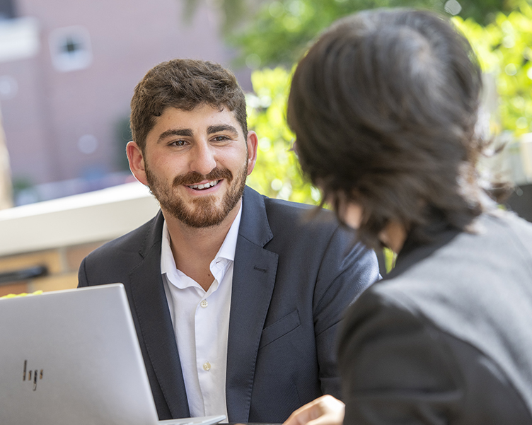 Students talking
